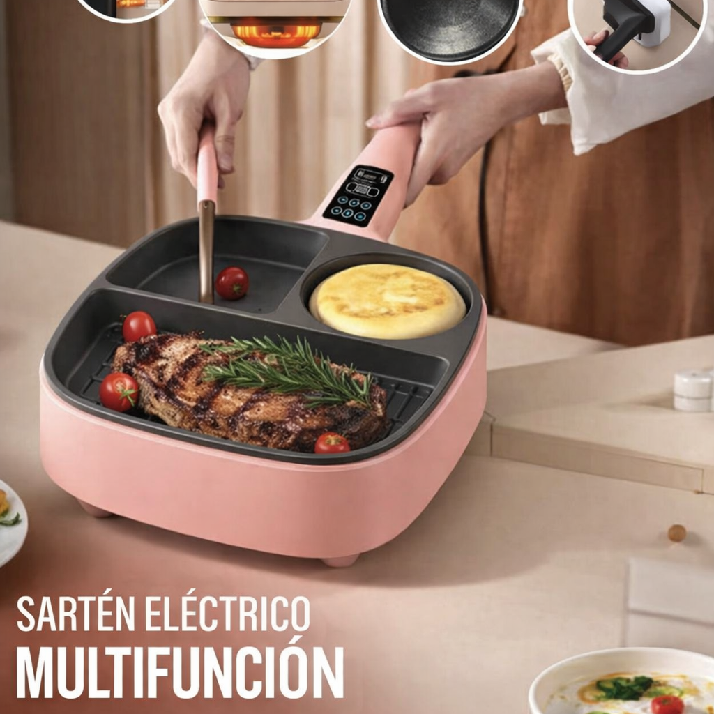 SARTEN WOK ELÉCTRICO MULTIFUNCIÓN + ENVIO GRATIS + REGALO🎁