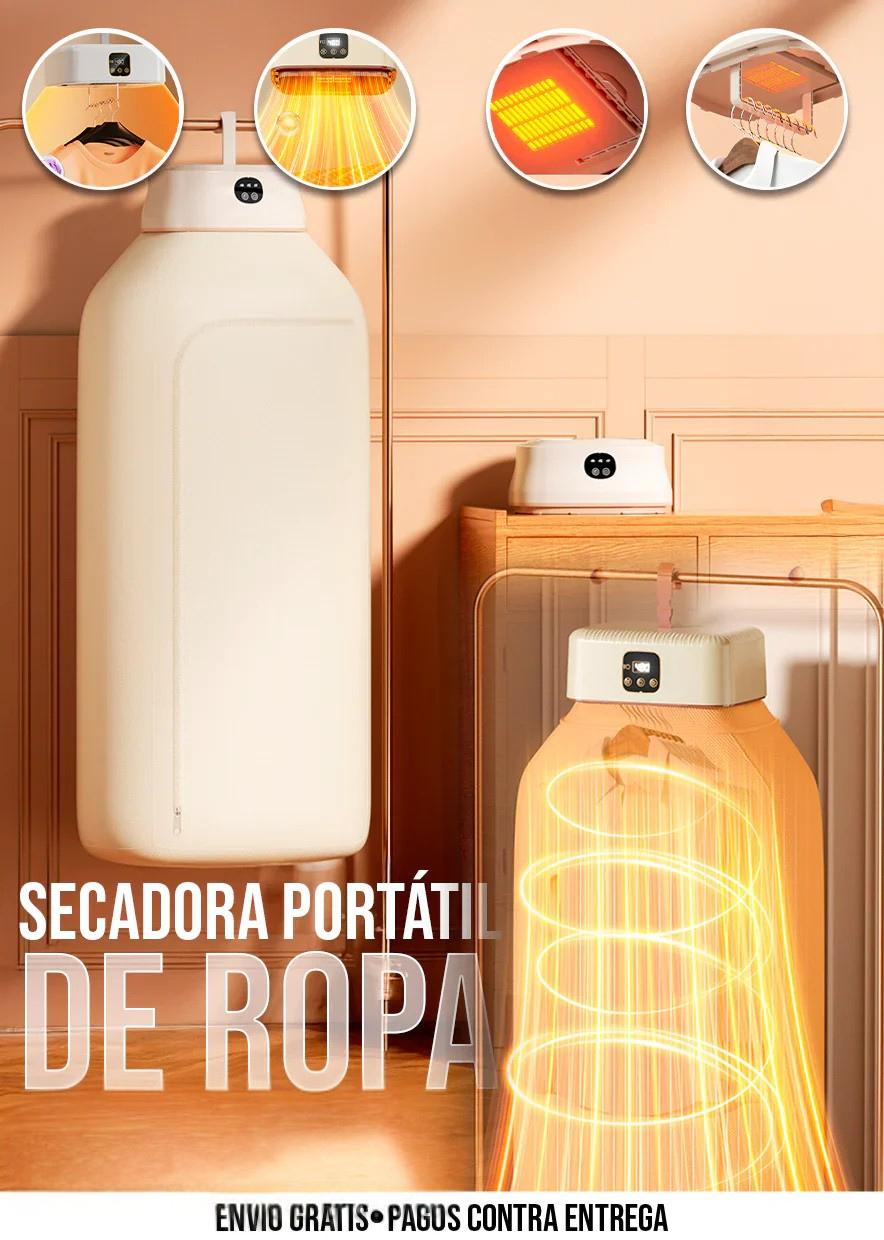 SECADORA PORTÁTIL DE ROPA + ENVIO GRATIS + REGALO🎁