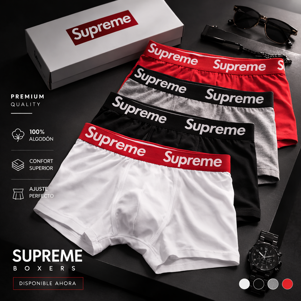 OFERTA BÓXER SUPREMO X12 - COMPRE 6 Y LLÉVESE 12 + 12 Calcetines+ Envío gratis + REGALO🎁