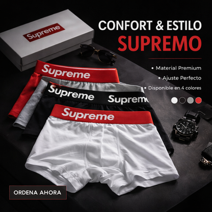 OFERTA BÓXER SUPREMO X12 - COMPRE 6 Y LLÉVESE 12 + 12 Calcetines+ Envío gratis + REGALO🎁