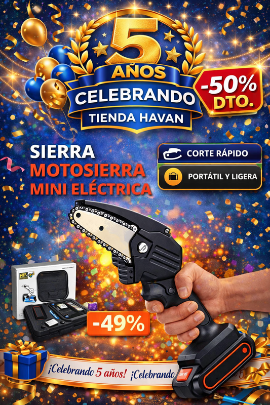 Mini Motosierra De Mano Portatil Recarga Original + Envío Grátis + Regalos🎁