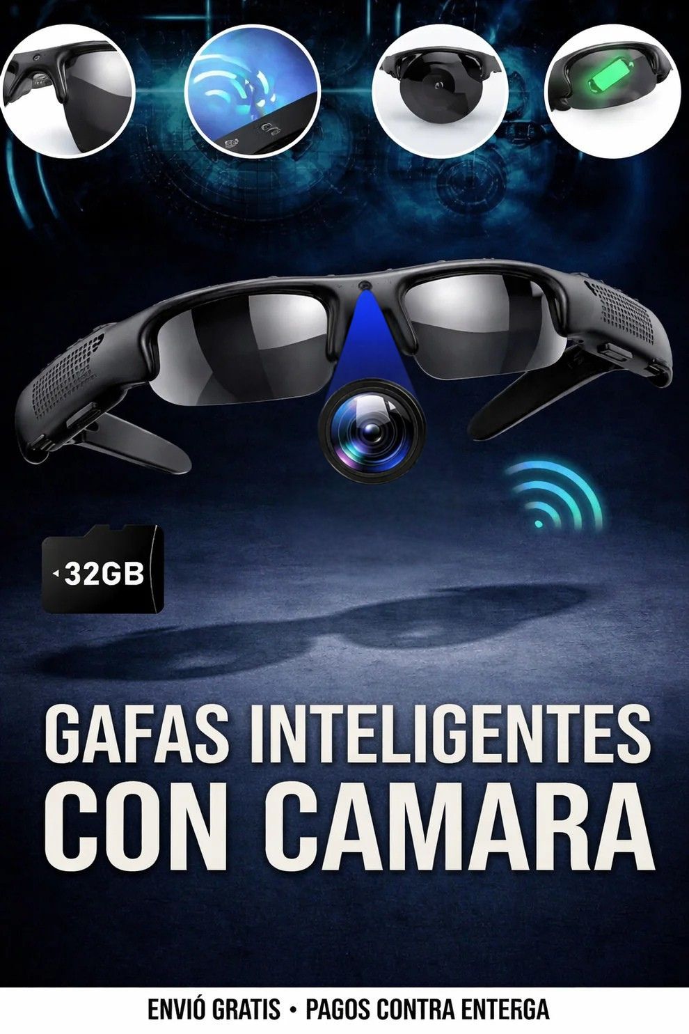 GAFAS INTELIGENTES CON CAMARA + Envio Gratis + Regalo🎁