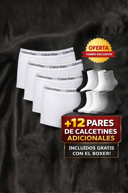 🔥OFERTA BÓXER Calvin Klain X12 - COMPRE 6 Y LLÉVESE 12 + 12 Calcetines🔥